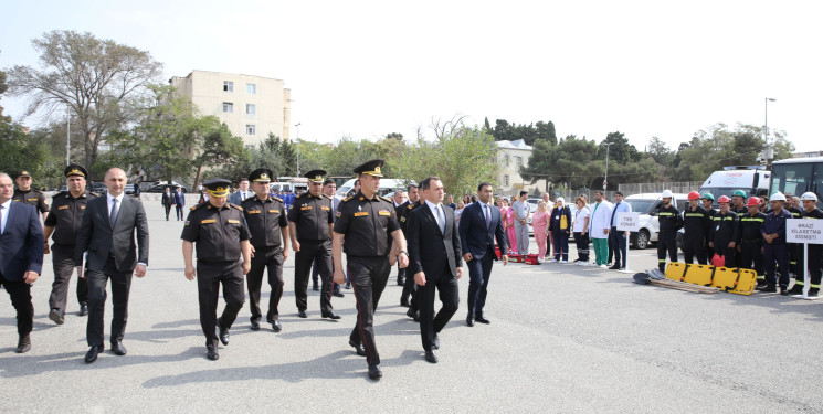 Nizami rayonunda mülki müdafiə üzrə nümunəvi məşqlər keçirilib