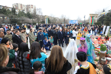 Novruz bayramı Nizami rayonunda təntənəli şəkildə qeyd olunub - 18.03.2024