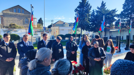 Vətən müharibəsi şəhidi Oktay Ağabəyovun doğum günündə məzarı ziyarət edilib - 22.11.2023