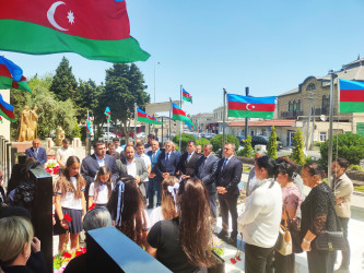 Vətən müharibəsi şəhidi Elsevər Əhədzadənin doğum günündə məzarı ziyarət edilib - 03.06.2025