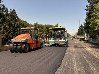 Nizami rayonunda yol infrastrukturunun yenilənməsi işləri davam etdirilir - 10.08.2026