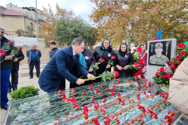 Vətən müharibəsi şəhidi Qələndər Alıyevin məzarı ziyarət edilib - 28.11.2023