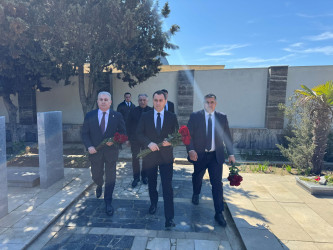 Aprel döyüşləri şəhidi Urfan Vəlizadənin məzarı ziyarət edilib - 02.04.2026