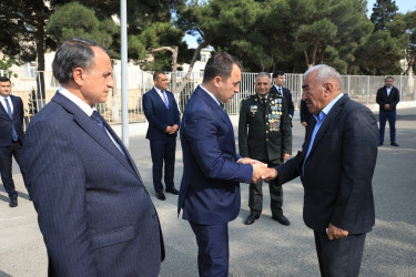 Vətən Müharibəsi Qəhrəmanı şəhid mayor Amid Heydərovun adını daşıyan küçənin ünvan lövhəsinin açılışı  - 28.09.2023