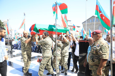 Birinci Qarabağ müharibəsində şəhid olmuş hərbi qulluqçu Abbasov Məhərrəm Abbas oğlunun dəfn mərasimi - 23.08.2023