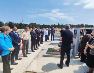 Vətən müharibəsi şəhidi Əsəd Əsədlinin doğum günündə məzarı ziyarət edilib - 17.06.2025