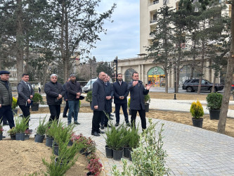 Rayon İcra Hakimiyyətinin başçısı Coşqun Cəbrayılov R.Rüstəmov küçəsi 72a ünvanına baxış keçirib - 17-12-2025