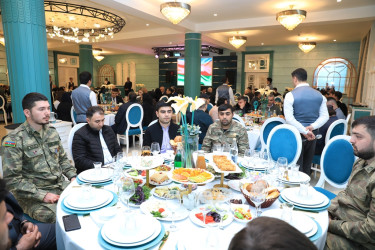 “Meridian Park” şadlıq sarayında Vətən müharibəsi şəhidlərinin ailə üzvləri və qaziləri üçün iftar süfrəsi  - 19.04.2023