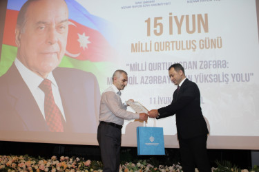 15 iyun – Milli Qurtuluş Günü münasibətilə “Milli Qurtuluşdan Zəfərə: müstəqil Azərbaycanın yüksəliş yolu” mövzusunda tədbir - 11.06.2026
