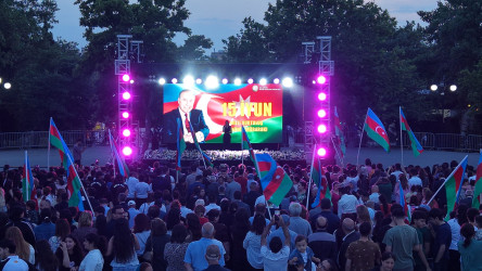 Nizami rayonunda Milli Qurtuluş Gününə həsr olunmuş bayram konserti keçirilib - 12.06.2026