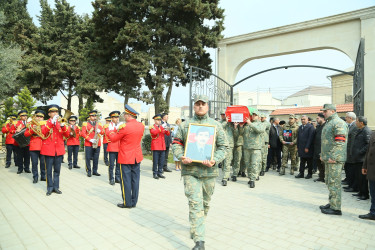 Birinci Qarabağ müharibəsi şəhidi Atakişi Qəhrəman oğlu Atayev Keşlə Şəhidlər Xiyabanında dəfn olunub - 19.03.2025