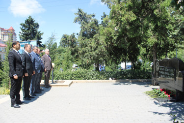 Silahlı Qüvvələr Günü ilə əlaqədar “Nizami Rayon Vətən Müharibəsi Şəhidləri” Memorial Kompleksi ziyarət olunub - 26.06.2025