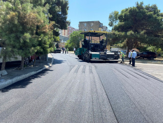Nizami rayonunda yol infrastrukturunun yaxşılaşdırılması istiqamətində işlər davam etdirilir - 21-07-2026