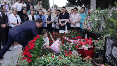 Vətən müharibəsi şəhidi Elçin Həsənlinin doğum günündə xatirəsi anılıb - 16.06.2023