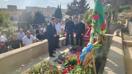 Şəhid polis çavuşu Zamanov Xəzər Azər oğlunun ildönümündə məzarı ziyarət edilib - 19.09.2024