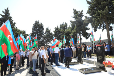 Birinci Qarabağ müharibəsində şəhid olmuş hərbi qulluqçu Abbasov Məhərrəm Abbas oğlunun dəfn mərasimi - 23.08.2023