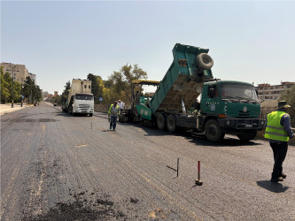 Nizami rayonunda yol infrastrukturunun yenilənməsi işləri davam etdirilir - 10.08.2026