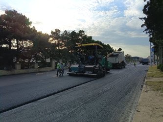 Nizami rayonunda yol infrastrukturunun yenilənməsi işləri davam etdirilir - 10.08.2026
