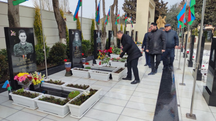 Novruz bayramı ərəfəsində şəhidlərin məzarları ziyarət edilib - 20.03.2024