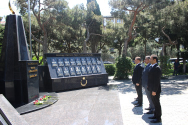 Silahlı Qüvvələr Günü ilə əlaqədar “Nizami Rayon Vətən Müharibəsi Şəhidləri” Memorial Kompleksi ziyarət olunub - 26.06.2025