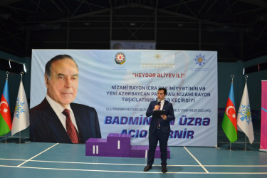 “Heydər Əliyev İli” çərçivəsində Badminton üzrə açıq turnir  - 10.04.2023