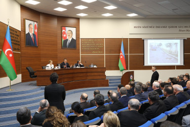 Nizami rayonunda müşavirə keçirilib - 18.04.2025