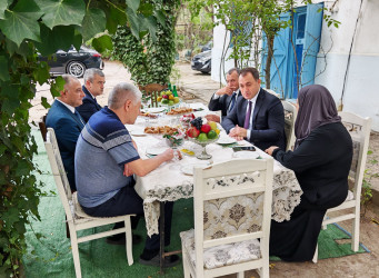 Vətən müharibəsi şəhidləri Teymur Məcidzadənin, Anar Qumaşovun və  Toğrul İsayevin ailələri ziyarət edilib - 25.09.2026