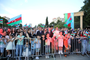 Nizami rayonunda Milli Qurtuluş Gününə həsr olunmuş bayram konserti keçirilib - 12.06.2026