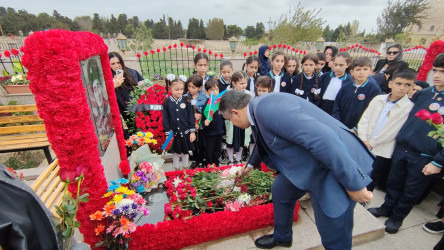 Vətən müharibəsi şəhidi Zəbiyulla Məmmədovun məzarı ziyarət edilib - 04.11.2023