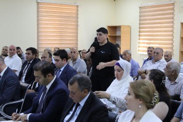 Nizami Rayon İcra Hakimiyyətinin başçısı Coşqun Cəbrayılov rayon sakinləri ilə növbəti səyyar qəbul keçirib - 22.07.2026