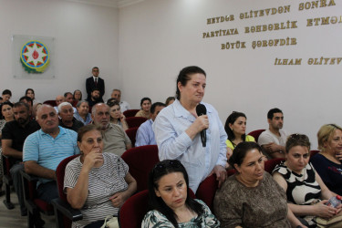 Nizami Rayon İcra Hakimiyyətinin başçısı Coşqun Cəbrayılov növbəti səyyar qəbulda rayon sakinləri ilə görüşüb - 15.07.2026