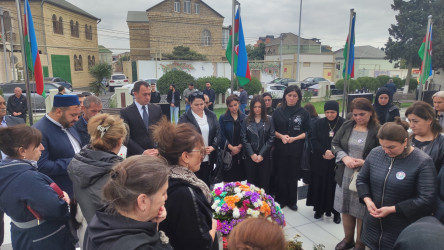 Vətən müharibəsi şəhidləri Rafael Mailov və Murad Məmmədovun məzarlarının ziyarəti - 15.10.2023