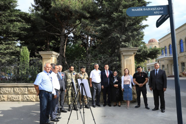 Vətən müharibəsi şəhidi Mahir Dadaşzadə adına küçənin açılışı - 25.08.2023