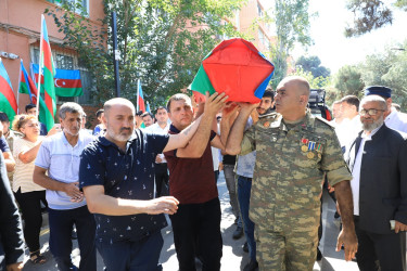 Birinci Qarabağ müharibəsində şəhid olmuş hərbi qulluqçu Abbasov Məhərrəm Abbas oğlunun dəfn mərasimi - 23.08.2023