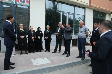 Nizami rayonunda Vətən müharibəsi şəhidi Cavid Manafovun adına küçənin açılışı  - 26.05.2023