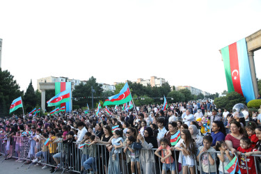 Nizami rayonunda Milli Qurtuluş Gününə həsr olunmuş bayram konserti keçirilib - 12.06.2026