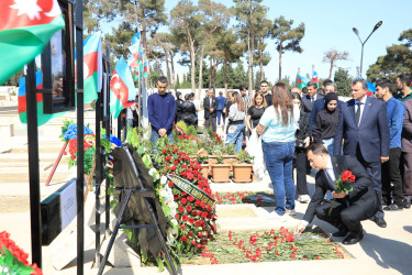 27 sentyabr Anım Günündə Keşlə Şəhidlər Xiyabanında və II Fəxri Xiyabanda şəhidlərin məzarlarının ziyarəti - 27.09.2023