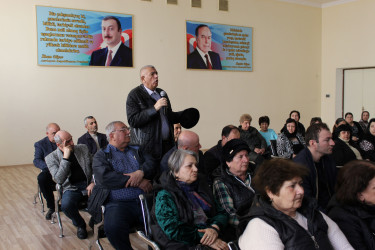 Nizami Rayon İcra Hakimiyyətinin başçısı Coşqun Cəbrayılovun sakinlərlə növbəti səyyar qəbulu keçirilib - 03.04.2026