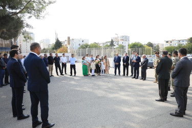 Vətən Müharibəsi Qəhrəmanı şəhid mayor Amid Heydərovun adını daşıyan küçənin ünvan lövhəsinin açılışı  - 28.09.2023