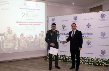 Nizami rayonunda 26 İyun – Azərbaycan Respublikası Silahlı Qüvvələri Günü qeyd edilib - 24.06.2025