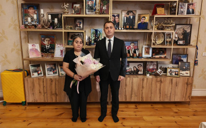 Vətən müharibəsi şəhidi leytenant Kənan Süleymanlının ailəsi ziyarət edilib - 17.08.2026