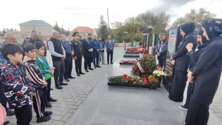 Vətən müharibəsi şəhidi Natiq Əhmədovun məzarı ziyarət edilib - 11.10.2023