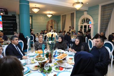 “Meridian Park” şadlıq sarayında Vətən müharibəsi şəhidlərinin ailə üzvləri və qaziləri üçün iftar süfrəsi  - 19.04.2023