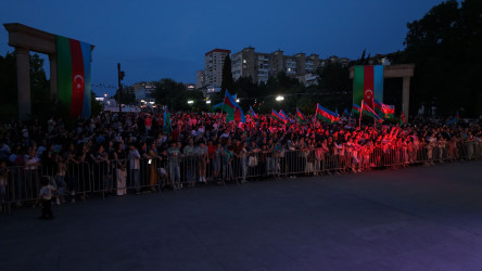 Nizami rayonunda Milli Qurtuluş Gününə həsr olunmuş bayram konserti keçirilib - 12.06.2026