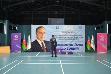 “Heydər Əliyev İli” çərçivəsində Badminton üzrə açıq turnir  - 10.04.2023