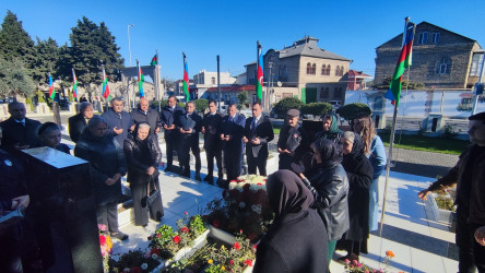 Vətən müharibəsi şəhidi Oktay Ağabəyovun doğum günündə məzarı ziyarət edilib - 22.11.2023