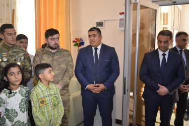 1 nömrəli Uşaq Evində Ulu Öndər Heydər Əliyevin 100 illiyi münasibətilə “Azərbaycan - yurdum mənim!” adlı rəsm sərgisi  - 28.03.2023