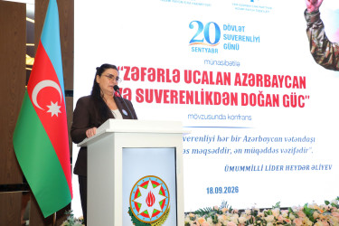 Nizami rayonunda Dövlət Suverenliyi Günü münasibətilə konfrans keçirilib - 18.09.2026
