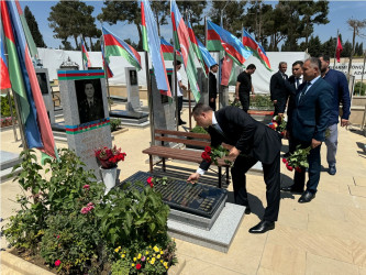 Qurban bayramında şəhidlərin məzarları ziyarət edilib - 17.06.2024