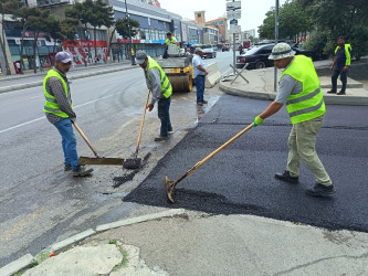 Nizami rayonunda yol infrastrukturunun yenilənməsi işləri davam etdirilir - 08.07.2026